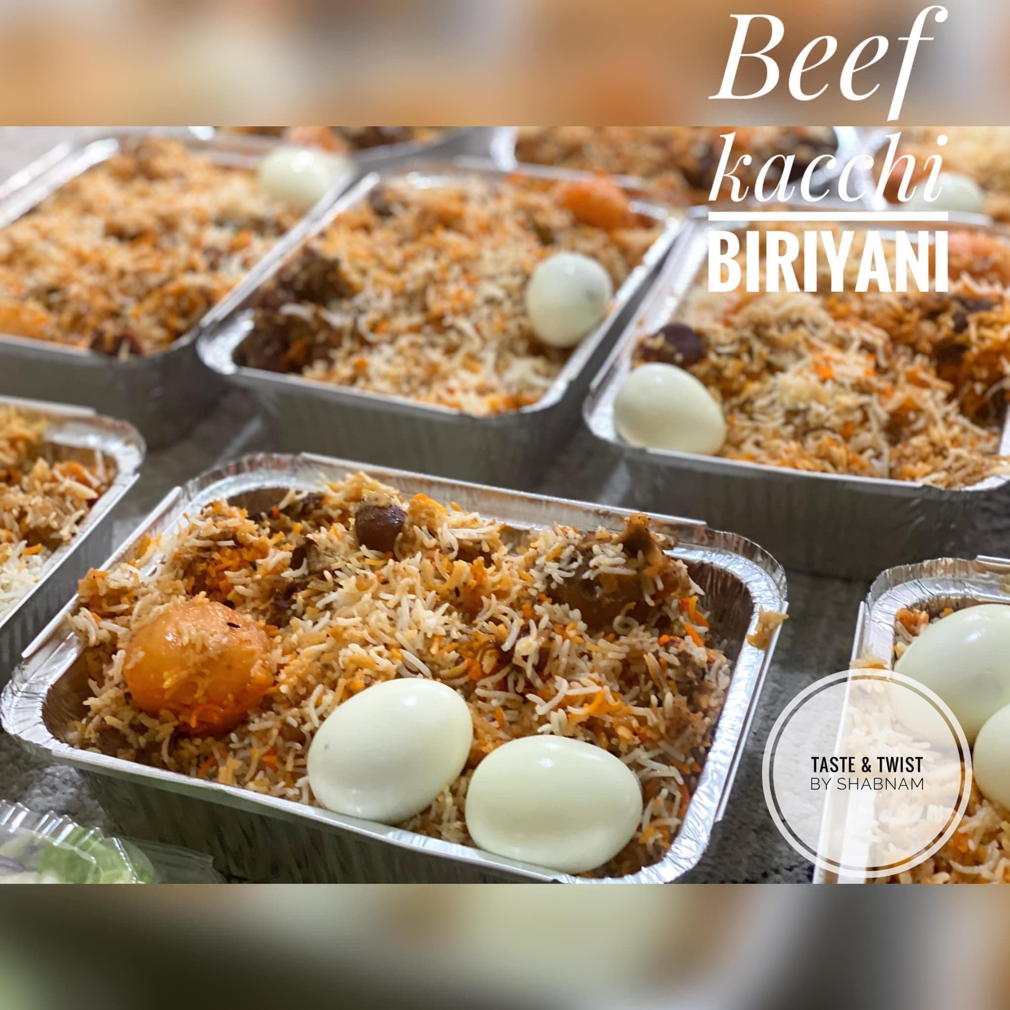 Biriyani + chicken jali kabab +egg+salad